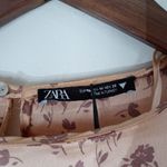 ZARA  Women Floral Print Crop Top Size Medium Photo 6