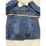 Draper James  Shearling Denim Jacket In Dark Wash Size XS NWT Retail $150 Photo 3