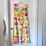 Jams World Vintage Multicolour Fruit Print Sleeveless Midi Dress Size Small Photo 1