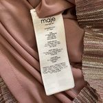 Maje Pleated Metallic Pink Dress Photo 6