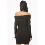 Forever 21  Ruched Off Shoulder Sheer Long Sleeve Photo 1