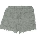 Romeo + Juliet Couture Green Floral Crochet Shorts Photo 1