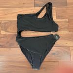 Lulus Sun Bound Black Cutout One-Shoulder One-Piece Swimsuit Size M Photo 1