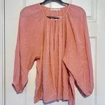 Roller Rabbit  | Lucy Popover Top Blouse Pink Long Sleeve Dots size Small​ Photo 2