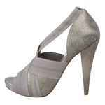 BCBGeneration Angelique Platform Stiletto Heels Size 7 Steel Grey Ash Open Toe Photo 0