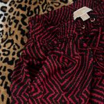 Michael Kors MICHAEL Red and Black High Waist Shorts Photo 3