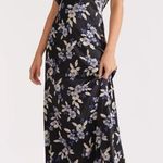 Veronica Beard NEW $750  Padma Black Floral Silk Ruffle Sleeve Floor Length Gown Dress 0 XS S Photo 0