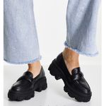 ASOS  DESIGN Wide Fit Movable Padded Chunky Loafers in Black Size‎ 11W Photo 1
