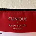 Clinique x Kate Spade: NWOT Red & Pink Cosmetic Bag Photo 1