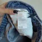 Paige Sarah Straight Ankle Jeans Denim Ripped Jean Blue Cropped Ankle Size 26 Photo 5