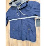 Active USA  Women's Navy Quilted Puffer Jacket Hooded NWT Photo 9