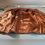 Marc New York Zip Up Leather Jacket Brown Size XL Photo 11