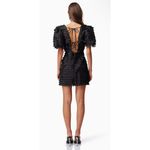 Elliatt NWT  Hailey Textured 3D Mini Dress In Black Sz Small $288 Photo 4