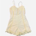 Urban Outfitters • Juliette lace insert romper yellow small Photo 2