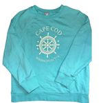 J. Crew Factory Women's Cape Cod Sweatshirt Aqua blue small long sleeve top Photo 2