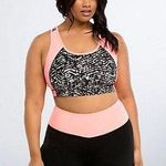 Torrid  Active Sports Bra Orange Black Work Out Bra Plus Size 1 athletic Yogo gym Photo 0