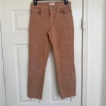 L'Agence L’AGENCE High Waist Raw Hem Straight Leg Pants Jeans Pink Dust Size 25 Photo 1