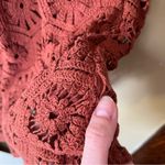 Evereve  Rust Crochet Lace Midi Dress Photo 8