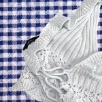 Forever 21 White Crochet Crop Top Lace Up Back XS Photo 2