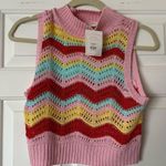 Storia  Boutique Cropped Striped Sweater Photo 0
