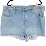 Madewell Woman's Sz 35 Relaxed Denim Shorts in Dunwoody Wash High Waisted Photo 0