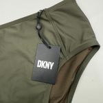 DKNY Bikini Bottoms Size Large Moss Green Seamed High Waist NWT Swim Beach Photo 9