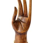 Gold rhinestone hinged bracelet bangle Photo 7