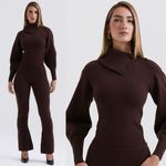 House Of CB  ADELITA Chocolate Cashmere wool Blend Sweater size S Photo 0