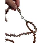 Mother of Pearl and coral double layer statement necklace Pink Photo 5