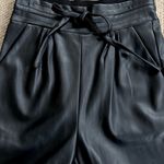 EUC Christina Karin Giselle Faux Leather Jogger Pants Black Medium Retail $288 Photo 6