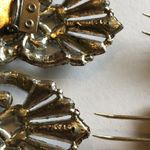 Lot of 2 Shoe Clips Vintage Silver Tone CZ Rhinestones Photo 6