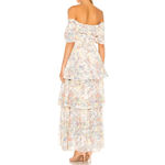 Kendall + Kylie  Anglaise Maxi Ruffle Dress in Collage Floral, Size 8/10​​​​ Photo 2