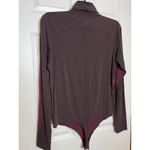 Lululemon Rest Refined Bodysuit Garnet / Sequoia Size XL Mock Neck Photo 3