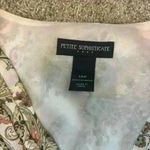 Petite Sophisticate Cream Paisley V Neck Maxi Dress Cottage Core Size 12 Petite Photo 5