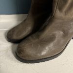 Ralph Lauren Women's Mid Calf Light Brown Suede Leather Chunky Heel Boots 9.5 Photo 2