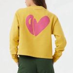 Outdoor Voices  Love Without OV Cropped Yellow Sweatshirt Photo 1