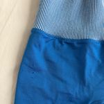 Cream Yoga Ashley Biker Shorts in Royal Blue Photo 4