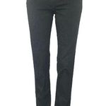 ZARA  Women's Black Slit Hem High Waisted Casual Slim Straight Denim Jeans Size 8 Photo 0