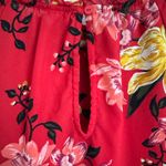 Old Navy Vintage  Red Floral Blouse Women’s Large Photo 2