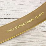 XXX Buckle Yellow/Gold Leather Belt Yellow Photo 9