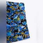 ZARA  FLORAL PRINT Pleated Asymmetrical Front MINI SKIRT Blue/Green Size M NEW Photo 8