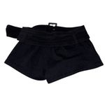 cute mini black skirt shorts with belt Size 26 Photo 4