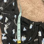 Self Portrait Gathered Puff Sleeve Geometric Print Silky Top Size 2 Blue Photo 8