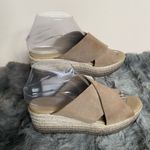 Anthropologie Paseart Tan Wedge Espadrille Shoes with Crossover Design Size undefined Photo 1