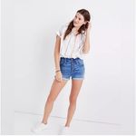 Madewell ‎ High-Rise Denim Boy Shorts Button-Through Edition Size 26 Clanton Wash Photo 3