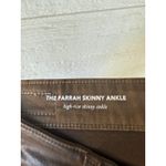 AG Adriano Goldschmied AG Adriano Goldschmied The Farrah Brown Coated Skinny Ankle Jeans Size 26 Photo 5