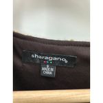 Sharagano  Women 8 Striped Crochet Knit Midi Dress 3/4 Sleeve 60s Inspired Boho Photo 5