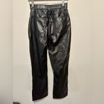Abercrombie & Fitch NWT 90s Straight Ultra High Rise Vegan Leather Pant Size 26 Photo 6