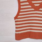 Arizona Jeans Arizona Jean Co Striped Knit Sweater Vest V Neck Cropped Pullover Women’s XXL Photo 2