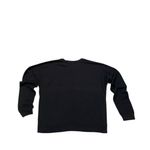 Rails  Marlo velvet striped sweatshirt S Black Cozy Loungewear Photo 2